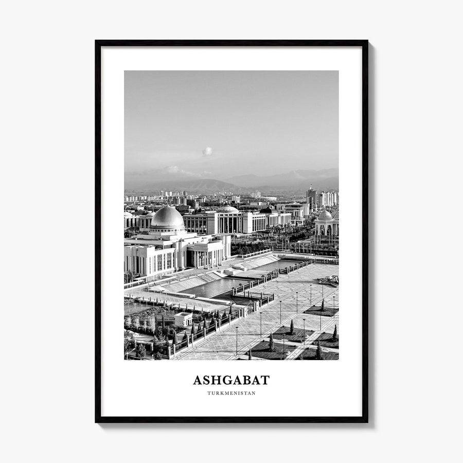 Ashgabat Classic Poster, framed poster mockup