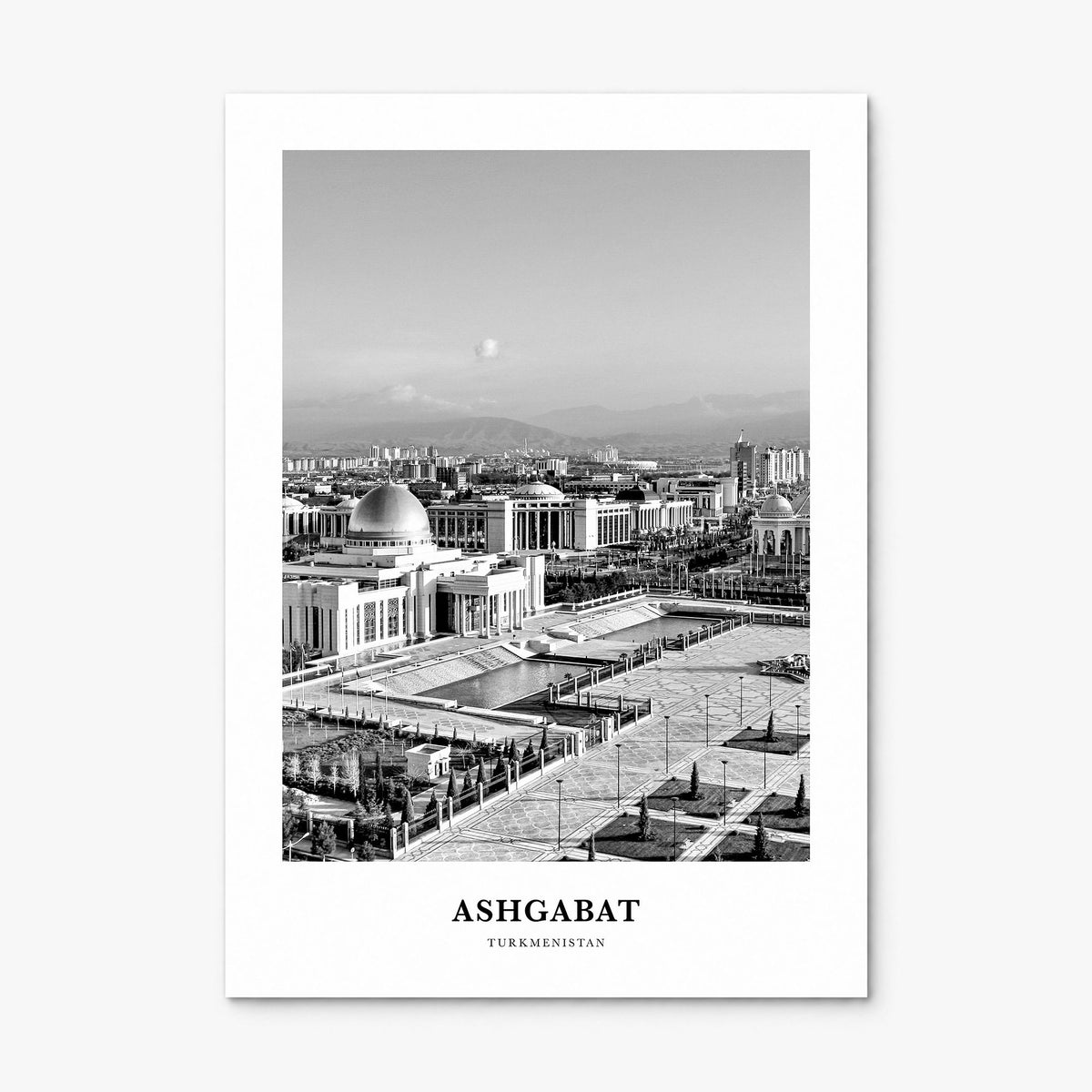Ashgabat Classic Poster, print only (unframed)