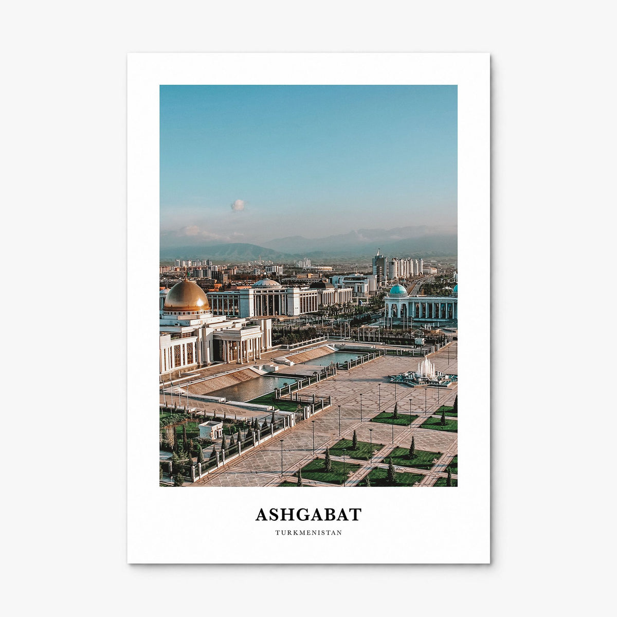 Ashgabat Classic Poster, print only (unframed)