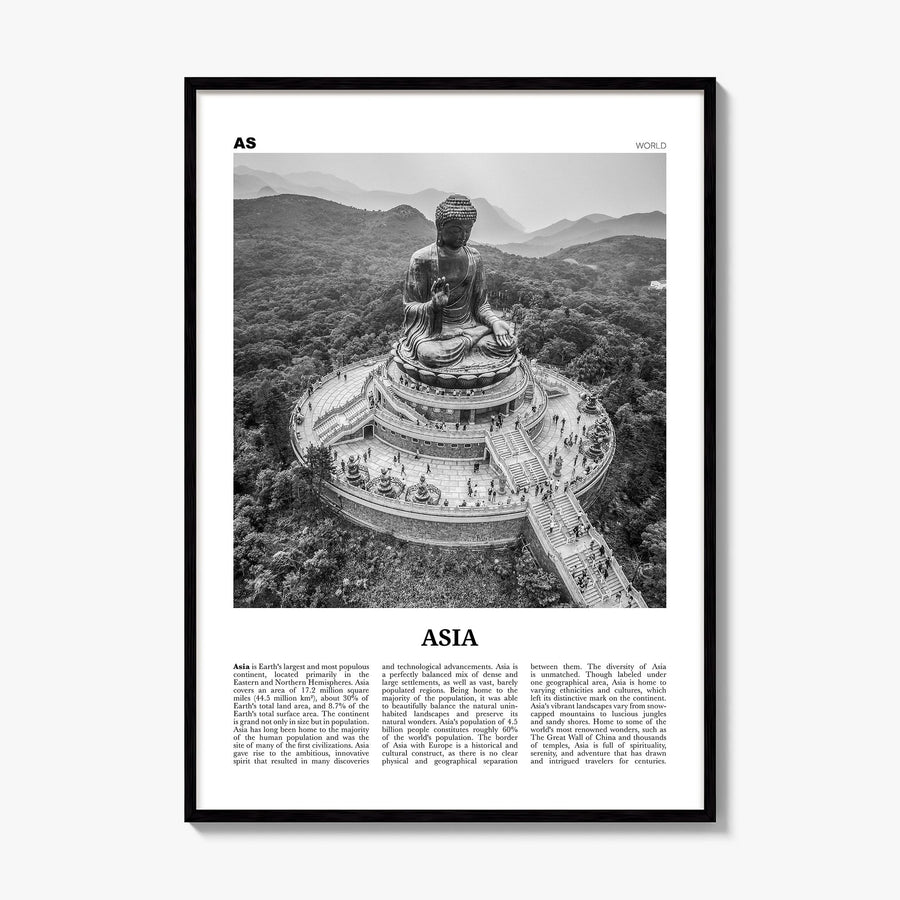 Asia Newspaper Poster, framed poster mockup