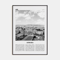 Asmara Poster None / 8x12 in Nbourhood Travel B&W Poster