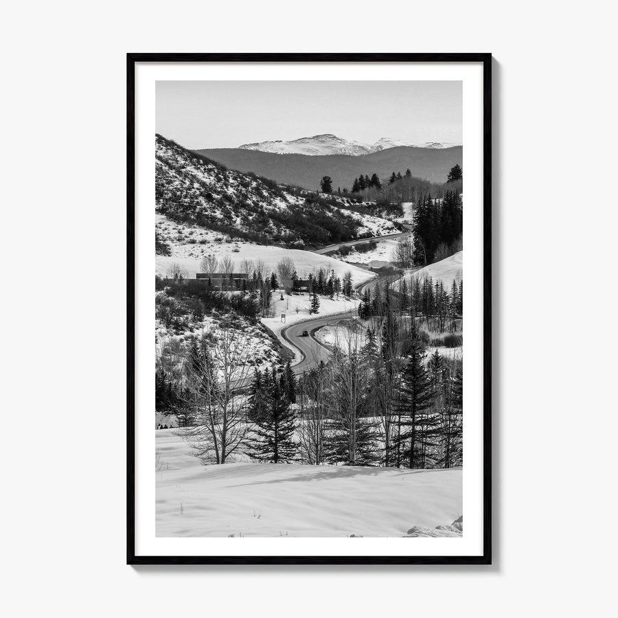 Aspen Photo No 1 Poster, framed poster mockup, white border