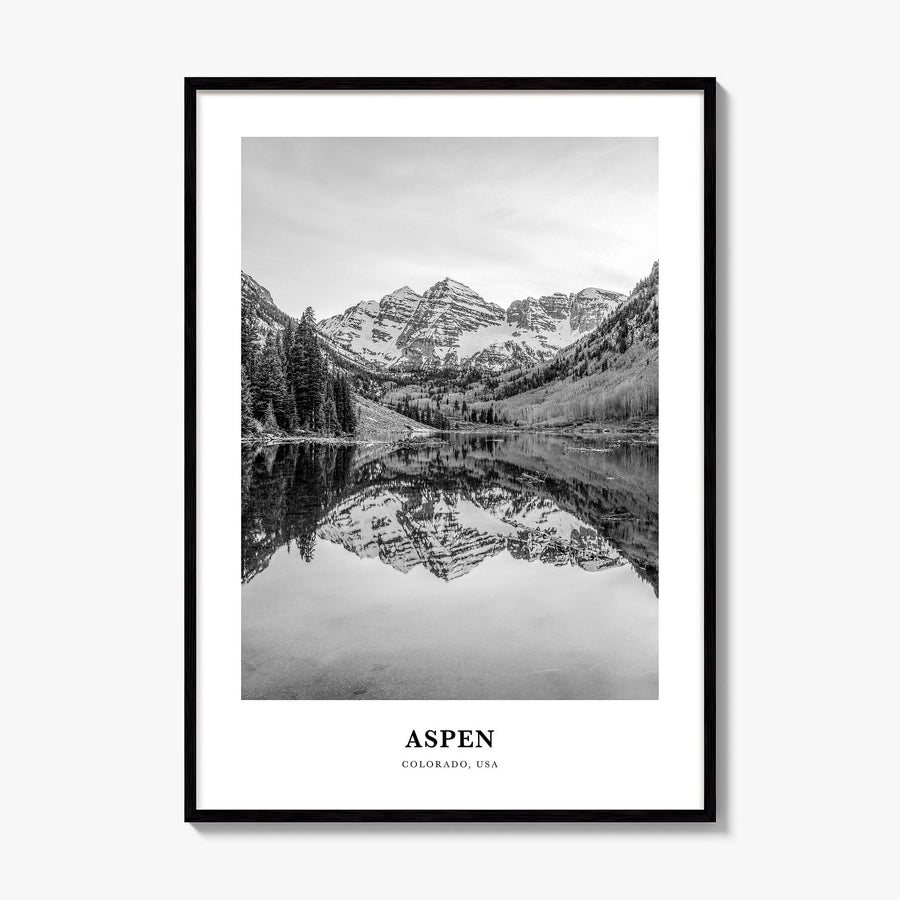 Aspen Classic Poster, framed poster mockup