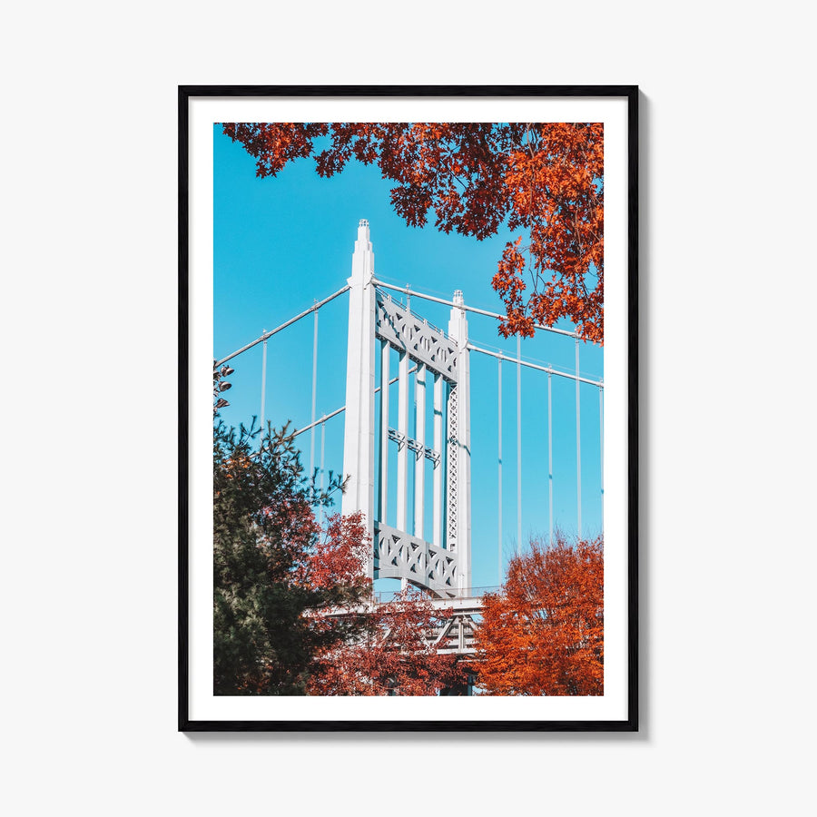 Astoria, New York colorful photo poster of New York, USA – vertical wall art, unframed print shown in interior mockup