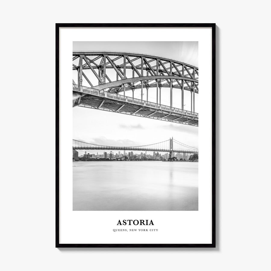 Astoria, New York Classic Poster, framed poster mockup