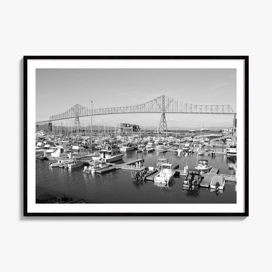 Astoria, Oregon Photo Poster, framed poster mockup, white border