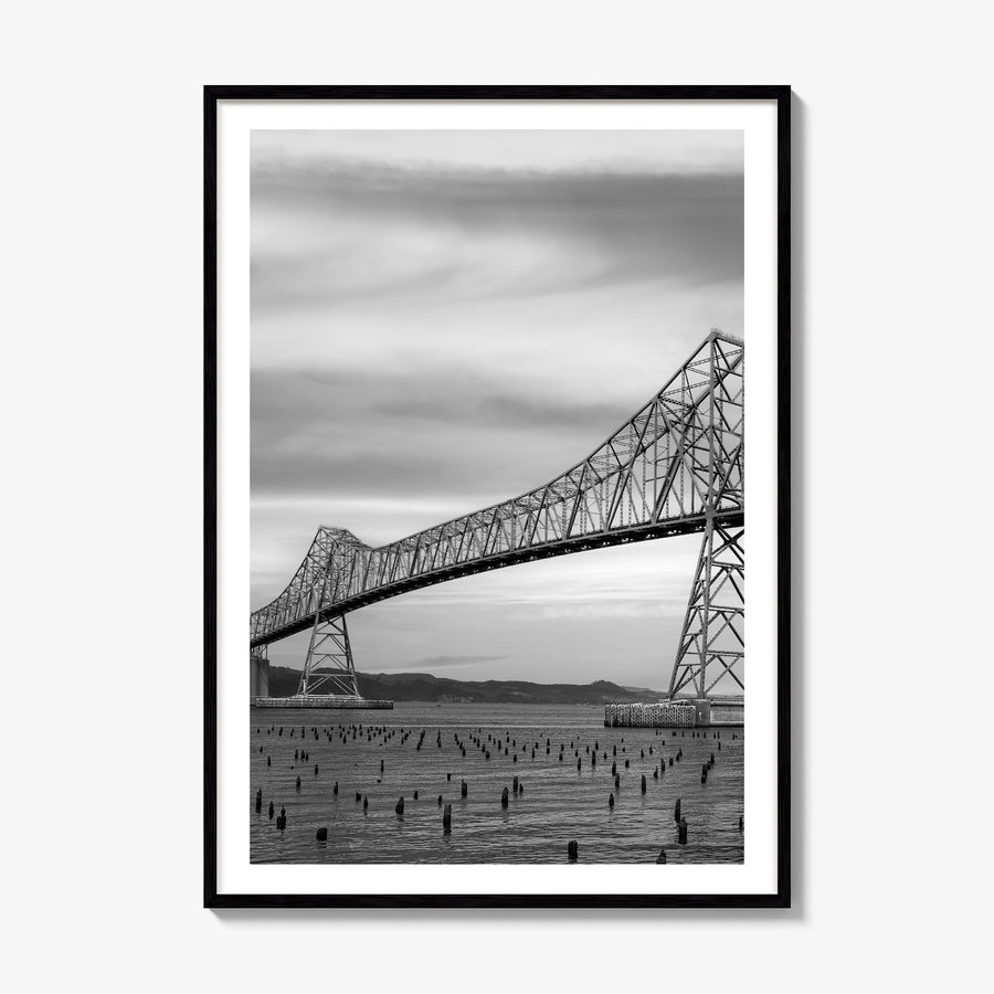 Astoria, Oregon Photo No 1 Poster, framed poster mockup, white border