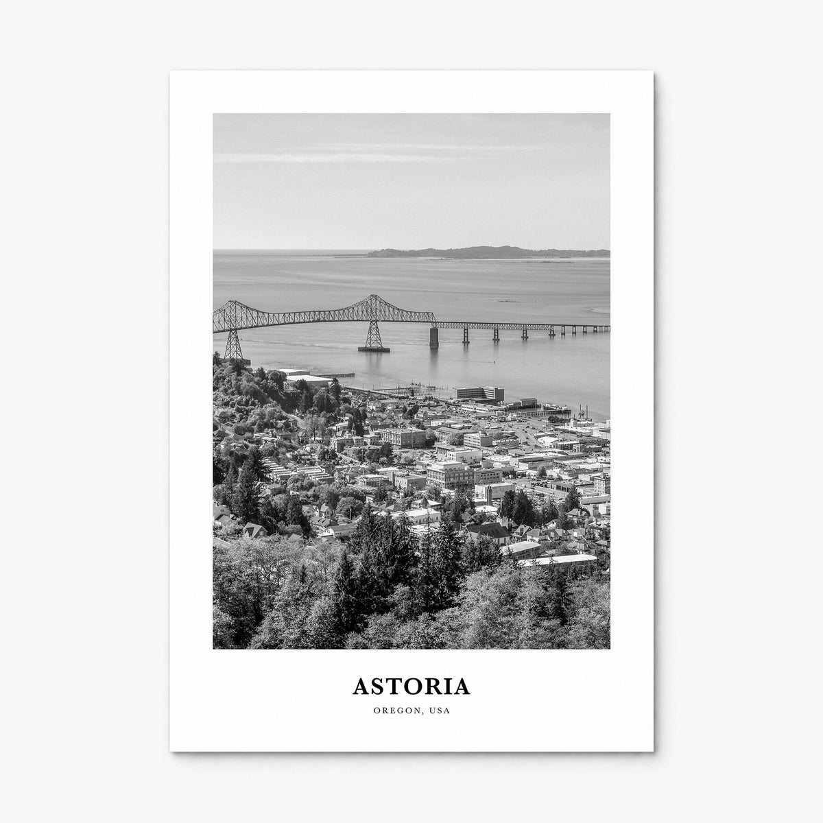 Astoria, Oregon Classic Poster, print only (unframed)