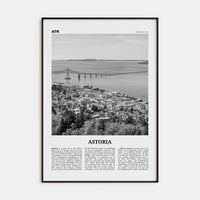 Astoria, Oregon Poster None / 8x12 in Nbourhood Travel B&W Poster