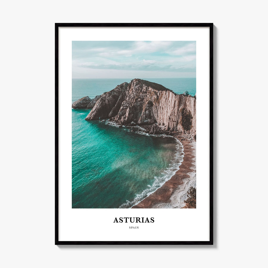 Asturias Classic Poster, framed poster mockup