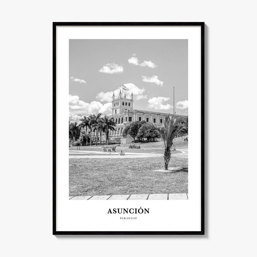 Asunción Classic Poster, framed poster mockup