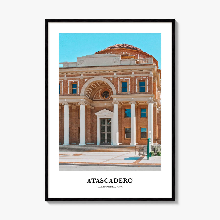 Atascadero Classic Poster, framed poster mockup
