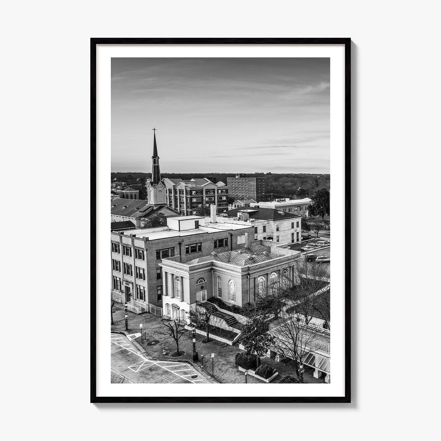 Athens, Georgia Photo Poster, framed poster mockup, white border