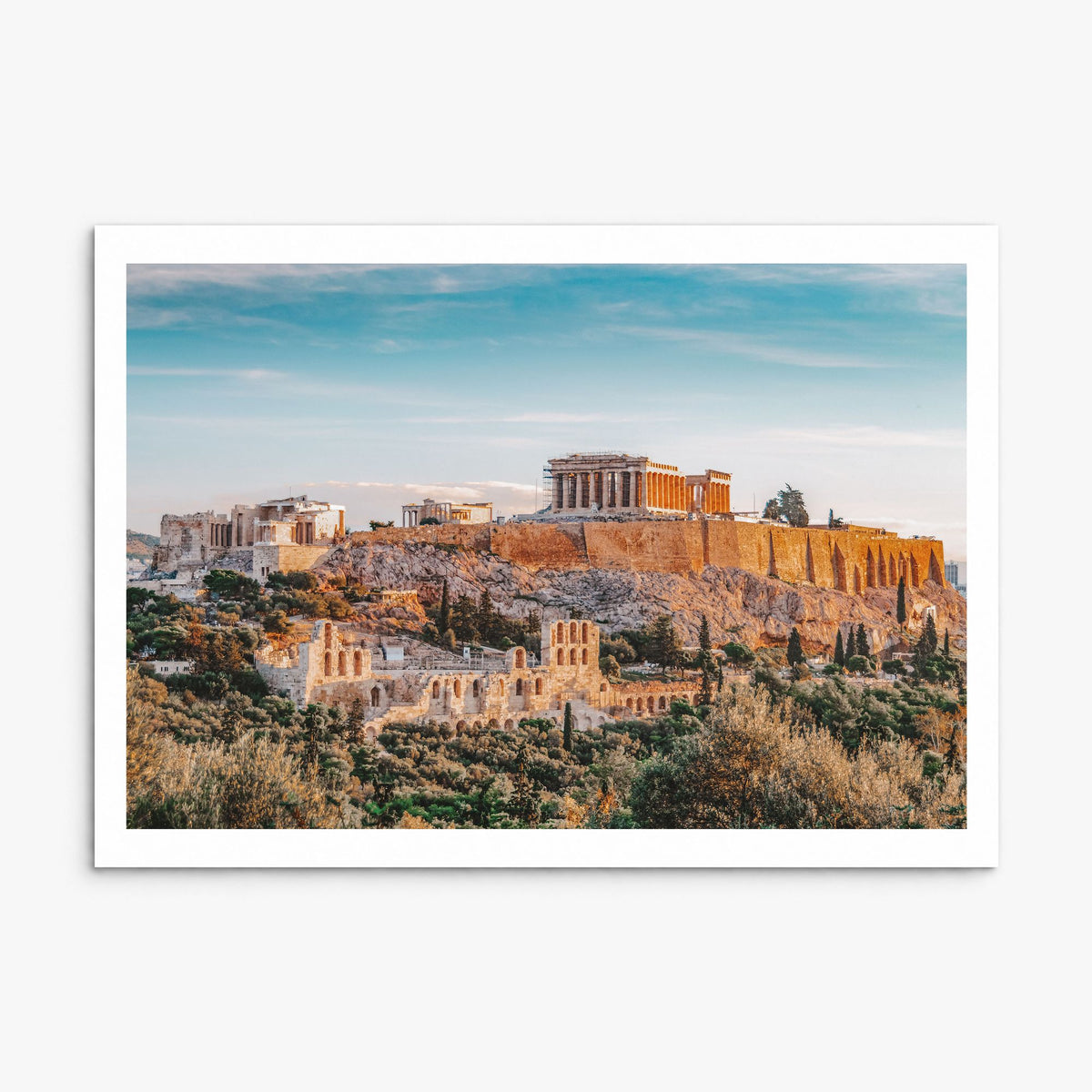 Athens, Greece Photo Poster, print only (unframed), white border