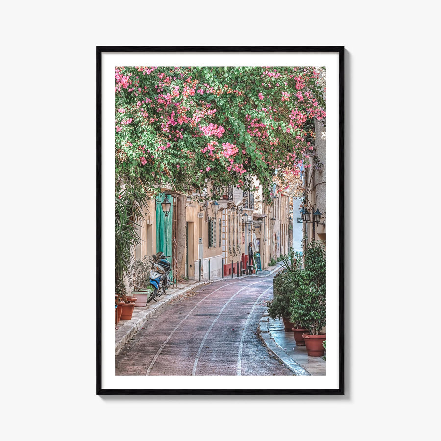 Athens, Greece no. 2 colorful photo poster of Greece – vertical wall art, unframed print shown in interior mockup