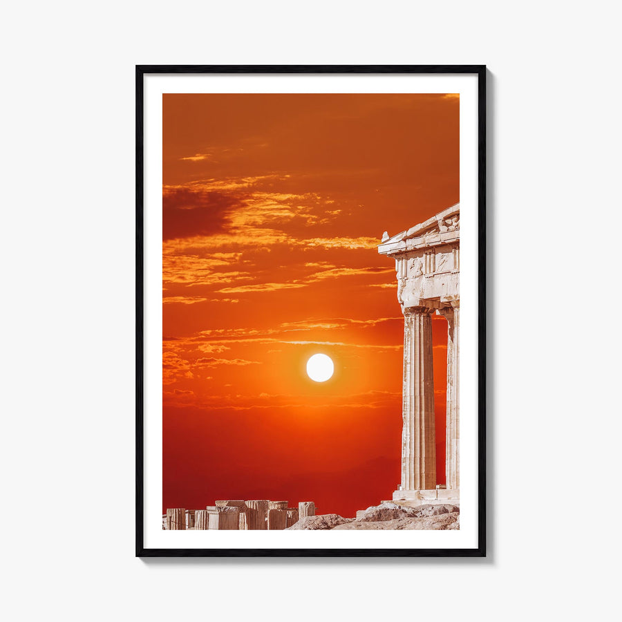 Athens, Greece no. 3 colorful photo poster of Greece – vertical wall art, unframed print shown in interior mockup
