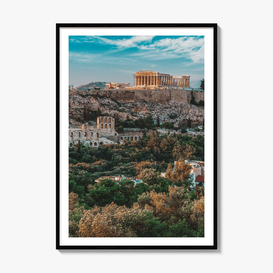 Athens, Greece Photo No 1 Poster, framed poster mockup, white border