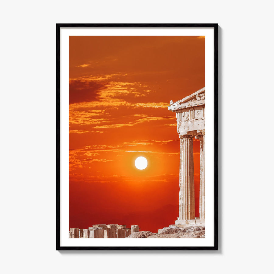 Athens, Greece Photo No 3 Poster, framed poster mockup, white border