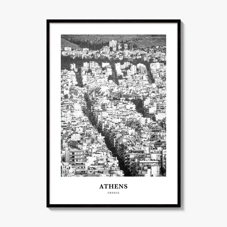 Athens, Greece Classic No 1 Poster, framed poster mockup