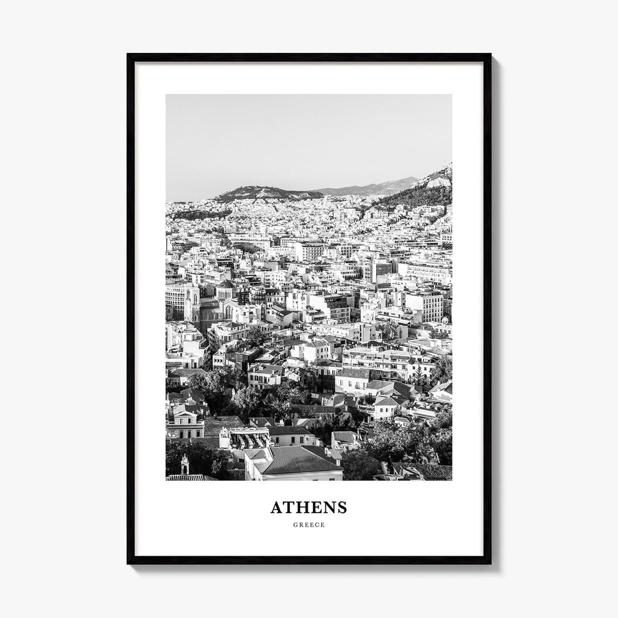 Athens, Greece Classic No 3 Poster, framed poster mockup