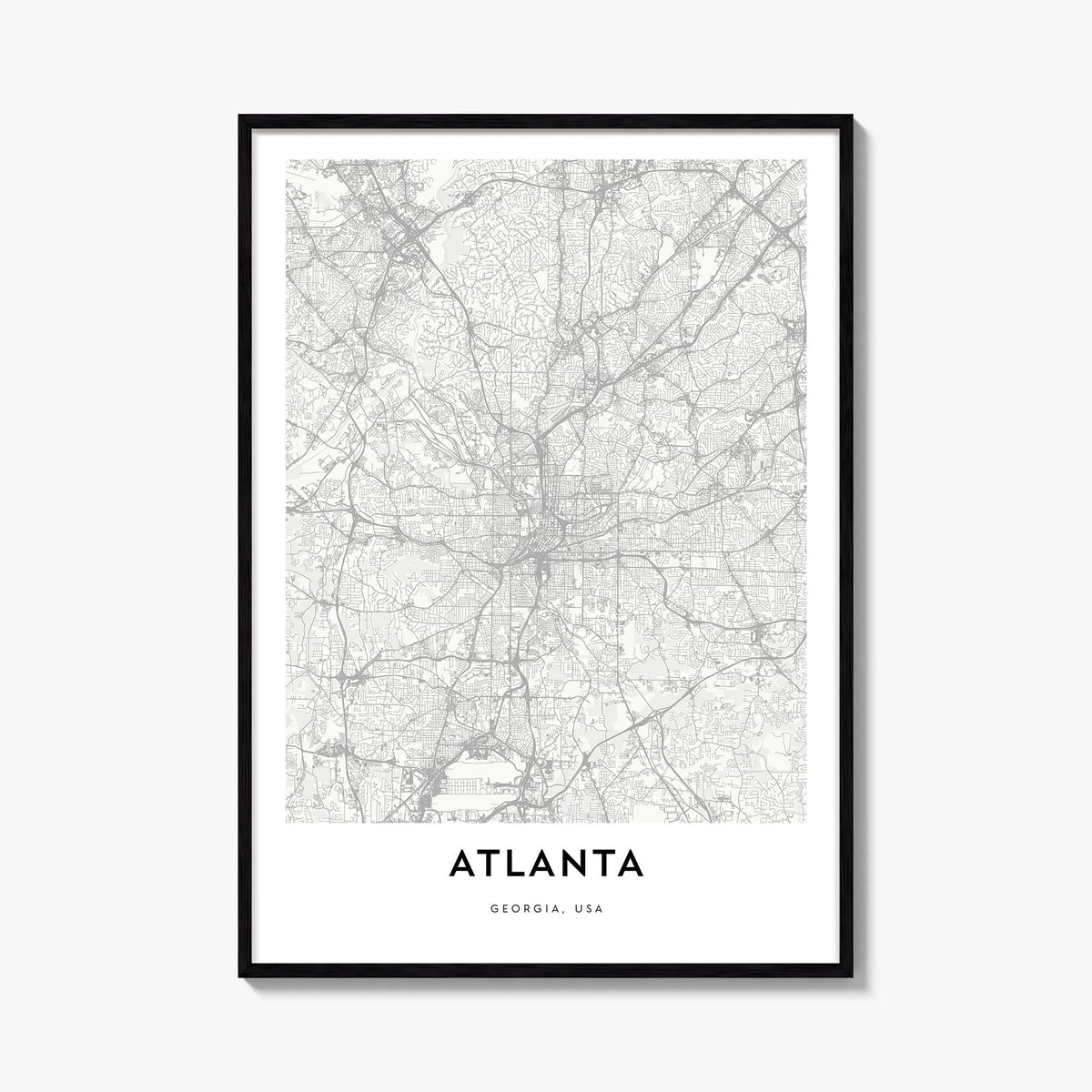 Atlanta Map Poster