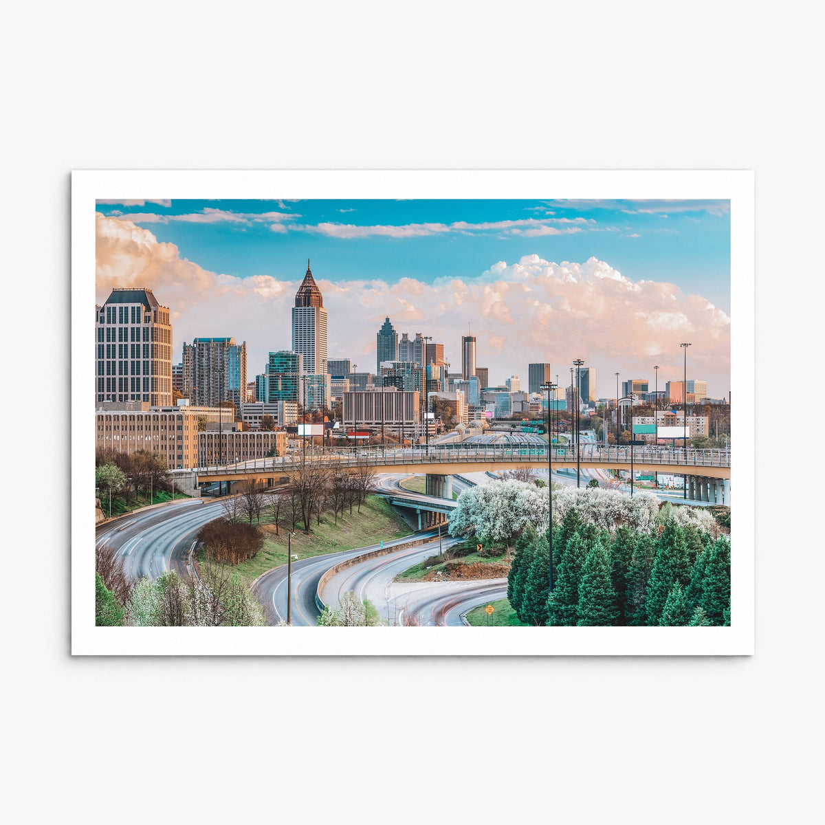 Atlanta Photo Poster, print only (unframed), white border