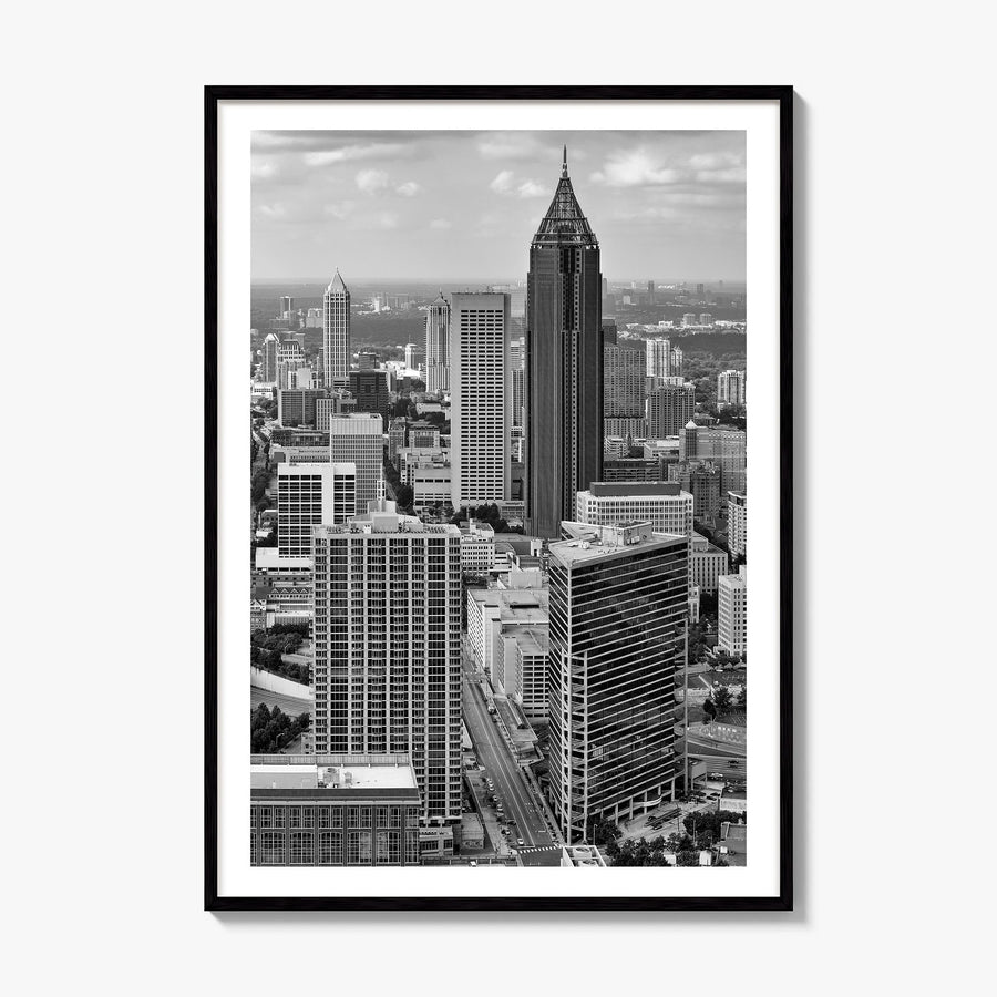 Atlanta Photo No 2 Poster, framed poster mockup, white border