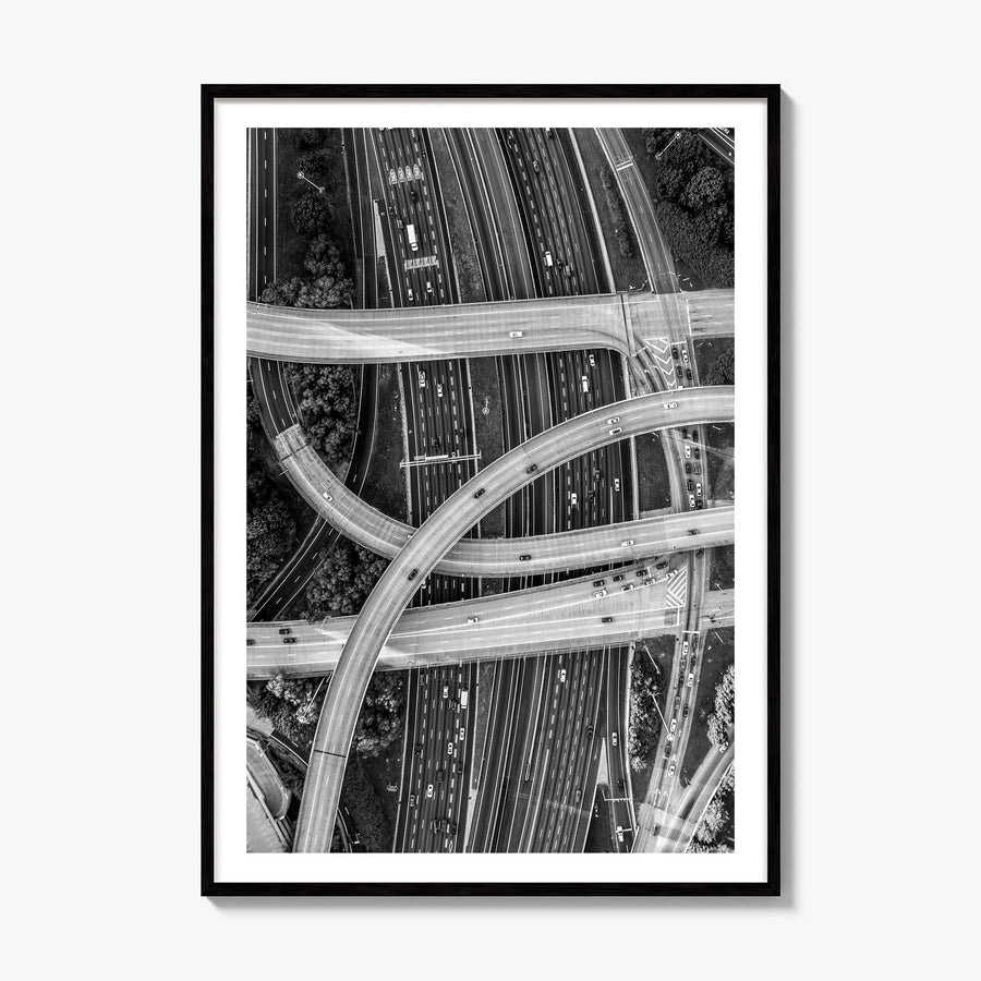Atlanta Photo No 3 Poster, framed poster mockup, white border