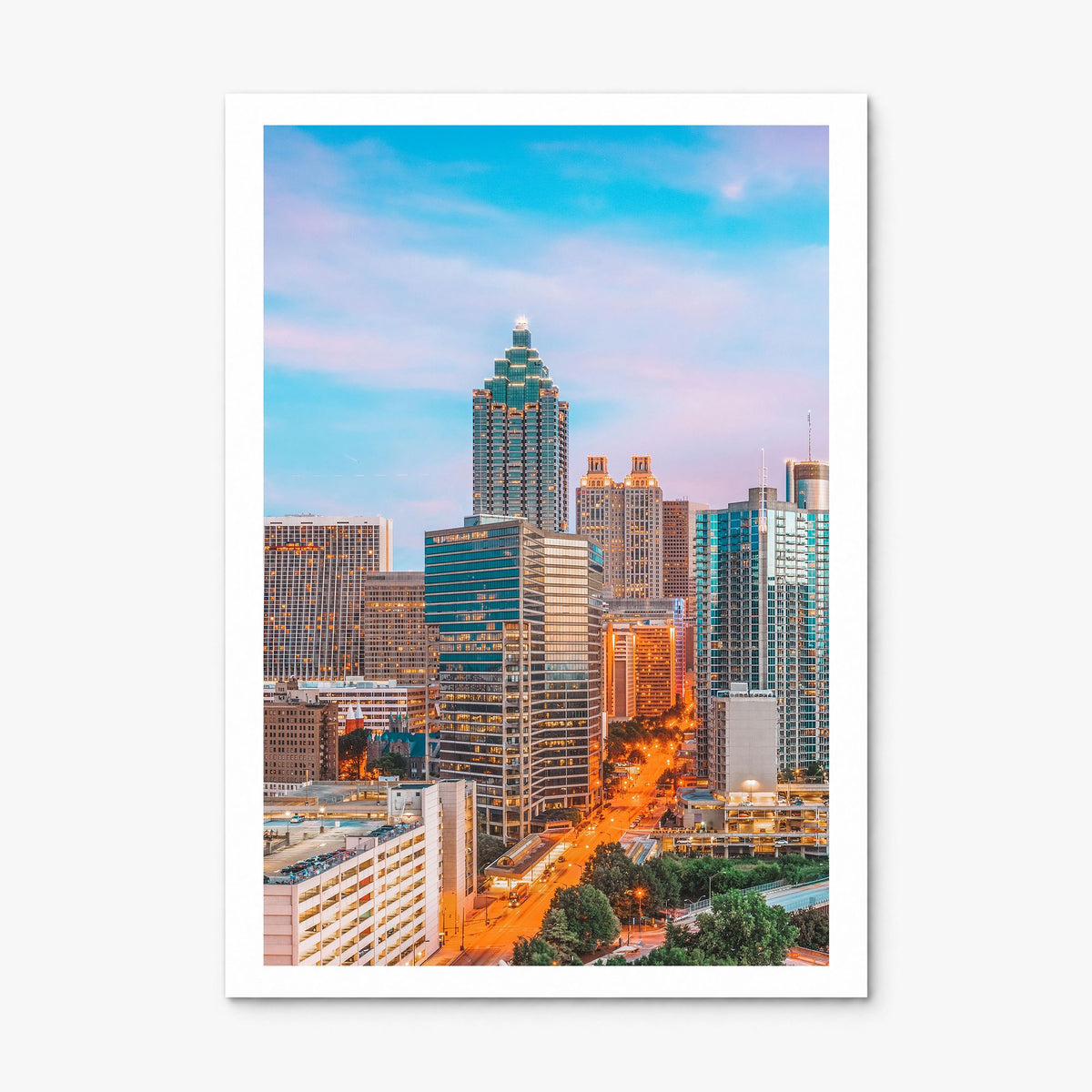 Atlanta Photo No 1 Poster, print only (unframed), white border