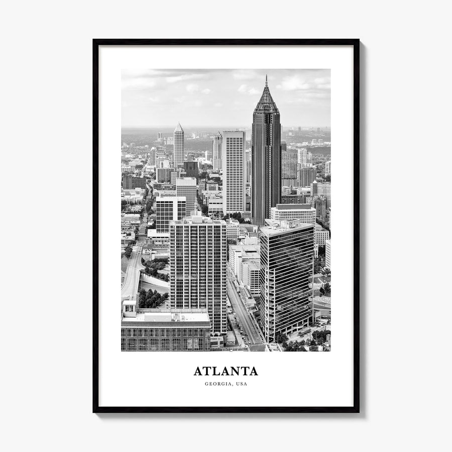 Atlanta Classic No 3 Poster, framed poster mockup