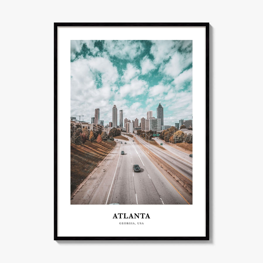 Atlanta Classic No 1 Poster, framed poster mockup