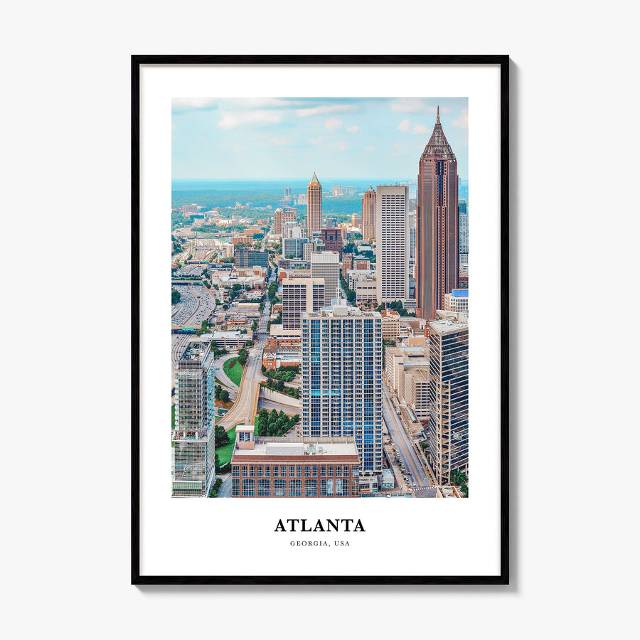 Atlanta Classic No 2 Poster, framed poster mockup