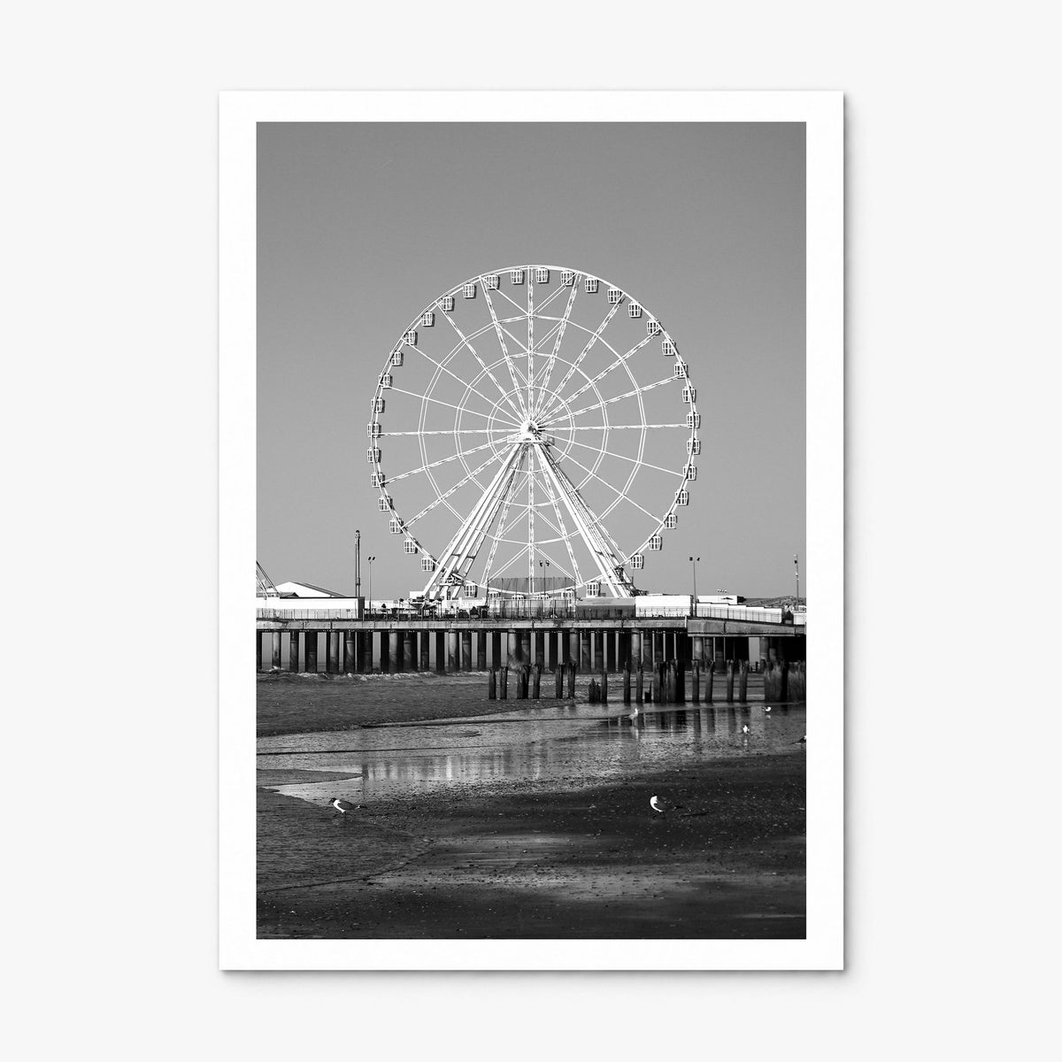 Atlantic City Photo Poster, print only (unframed), white border