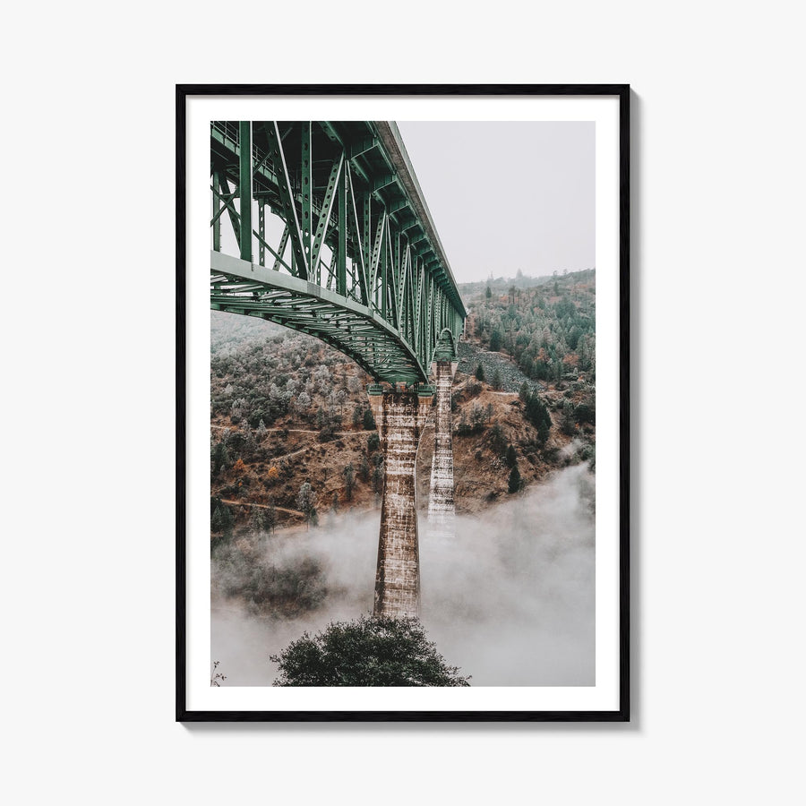 Auburn, California no. 1 colorful photo poster of California, USA – vertical wall art, unframed print shown in interior mocku