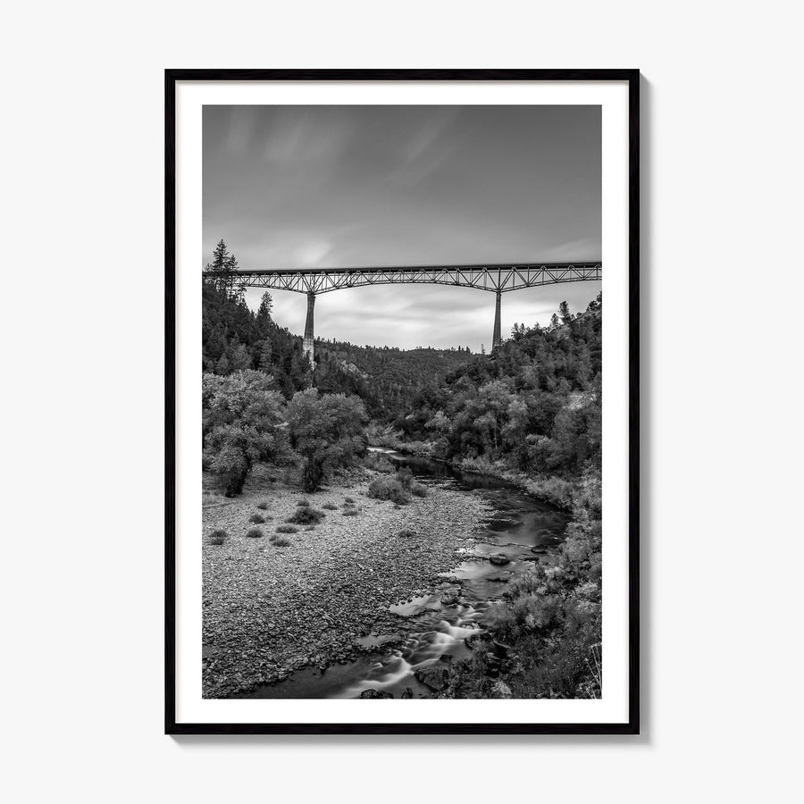 Auburn, California Photo Poster, framed poster mockup, white border