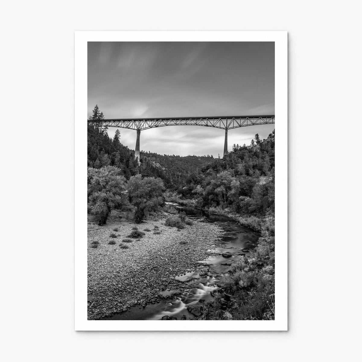 Auburn, California Photo Poster, print only (unframed), white border