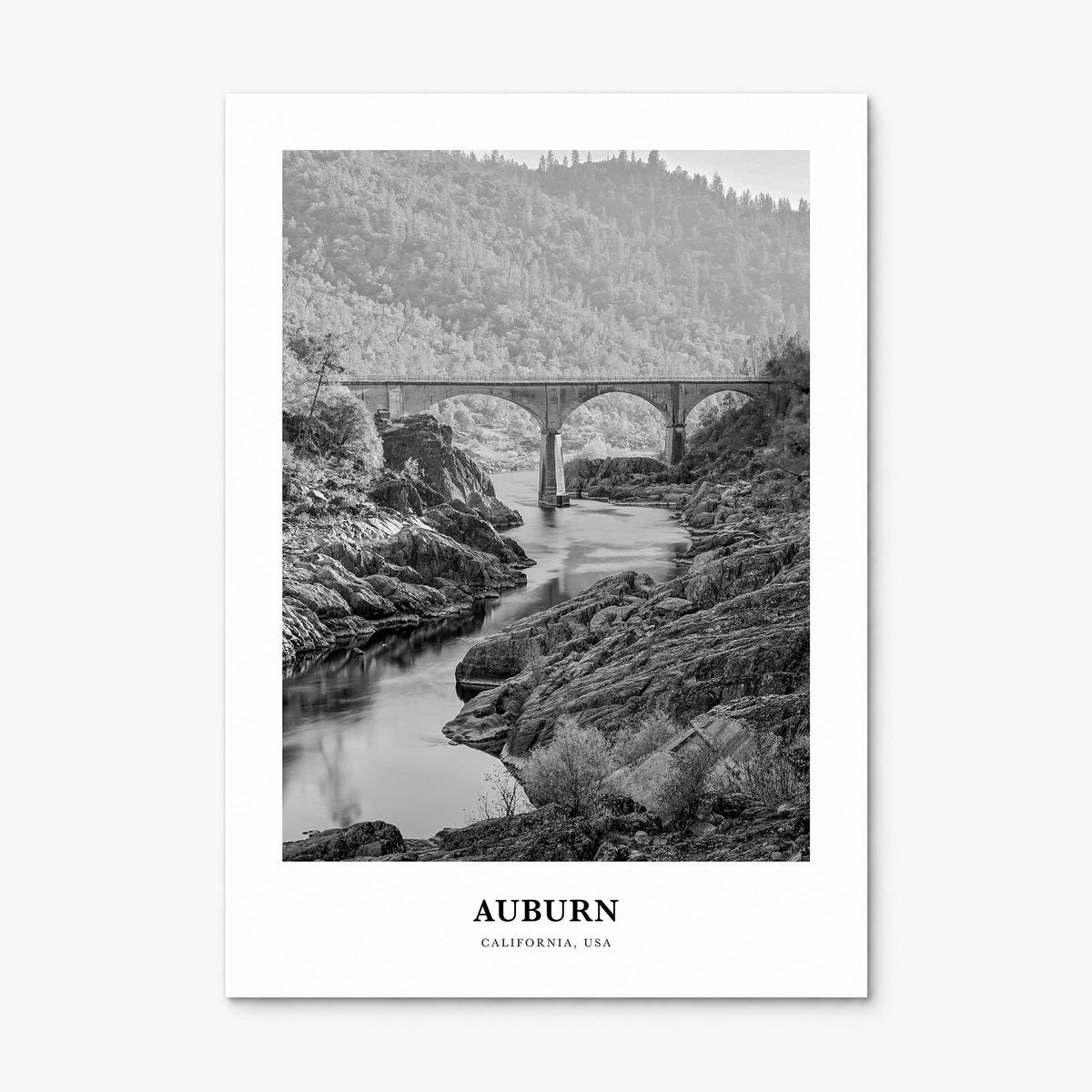 Auburn, California Classic Poster, print only (unframed)