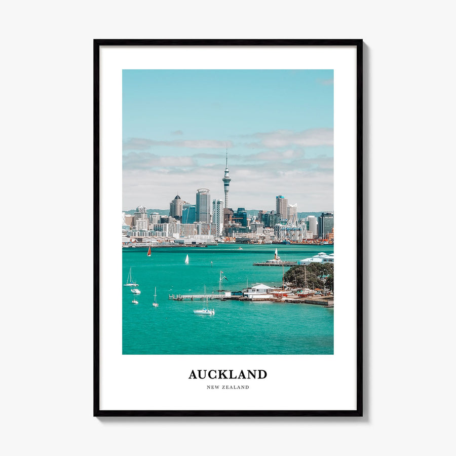Auckland Classic Poster, framed poster mockup
