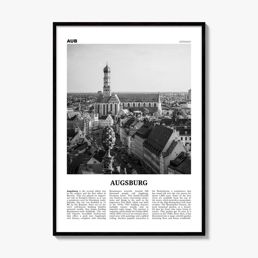 Augsburg Newspaper Poster, framed poster mockup