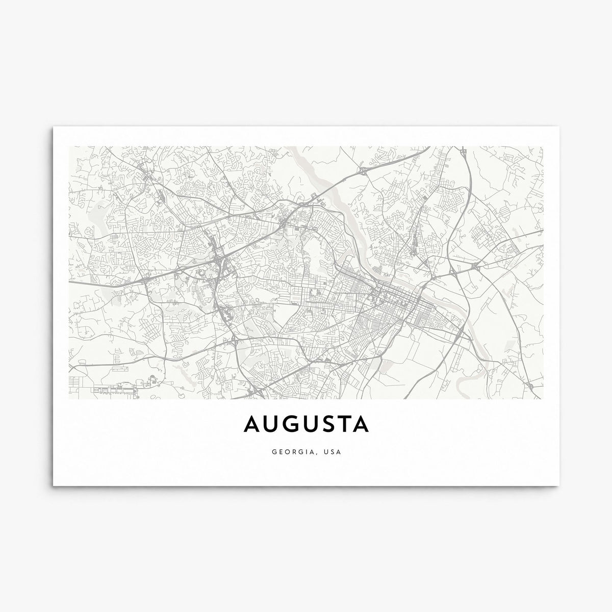 Augusta Map Poster, print only (unframed)