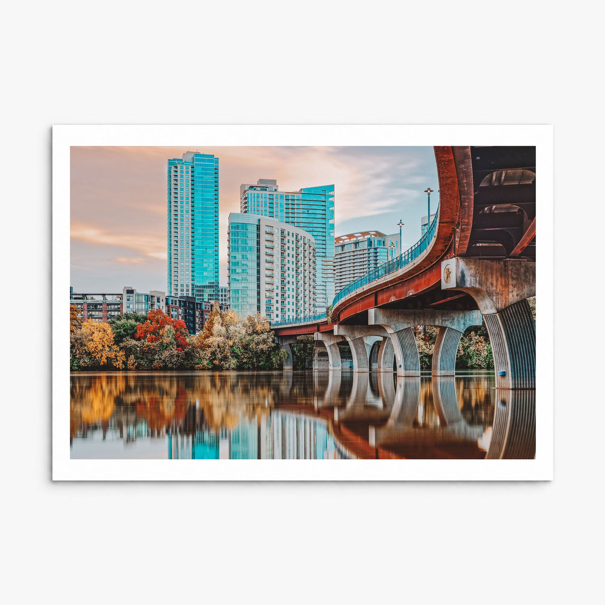 Austin Photo Poster, print only (unframed), white border