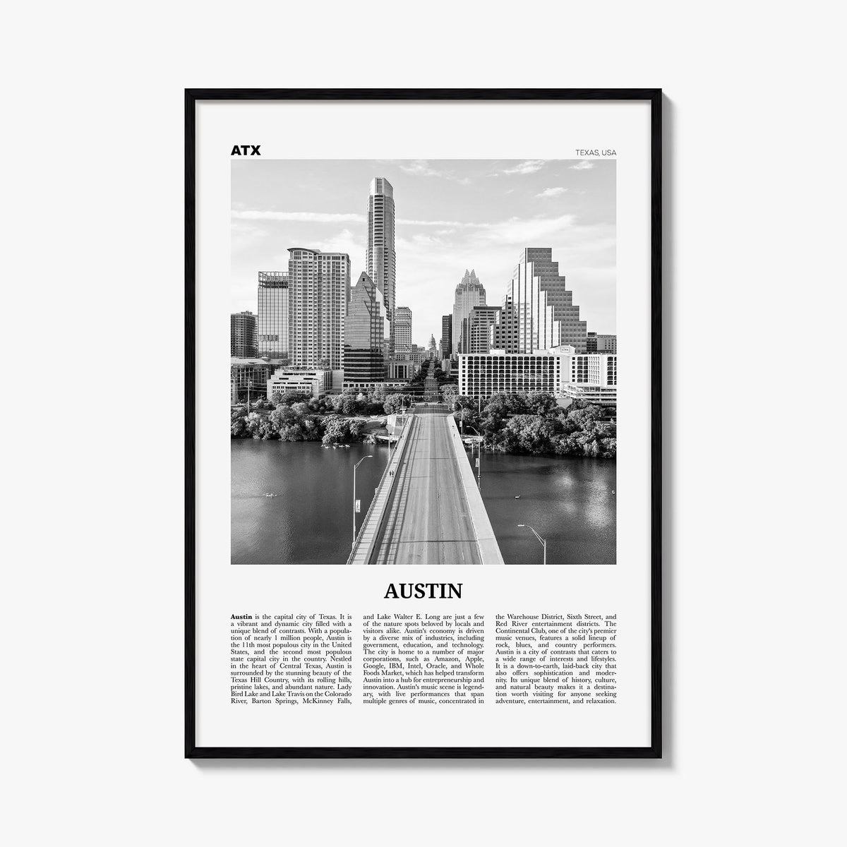Austin Newspaper No 1 Poster