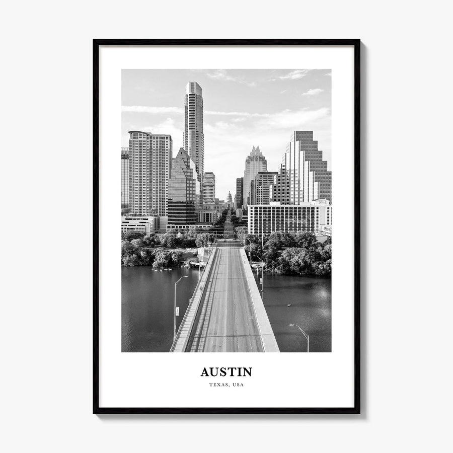 Austin Classic No 1 Poster, framed poster mockup