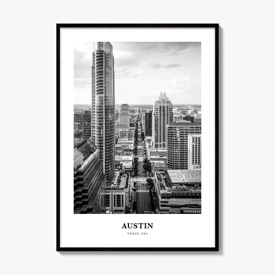 Austin Classic No 2 Poster, framed poster mockup