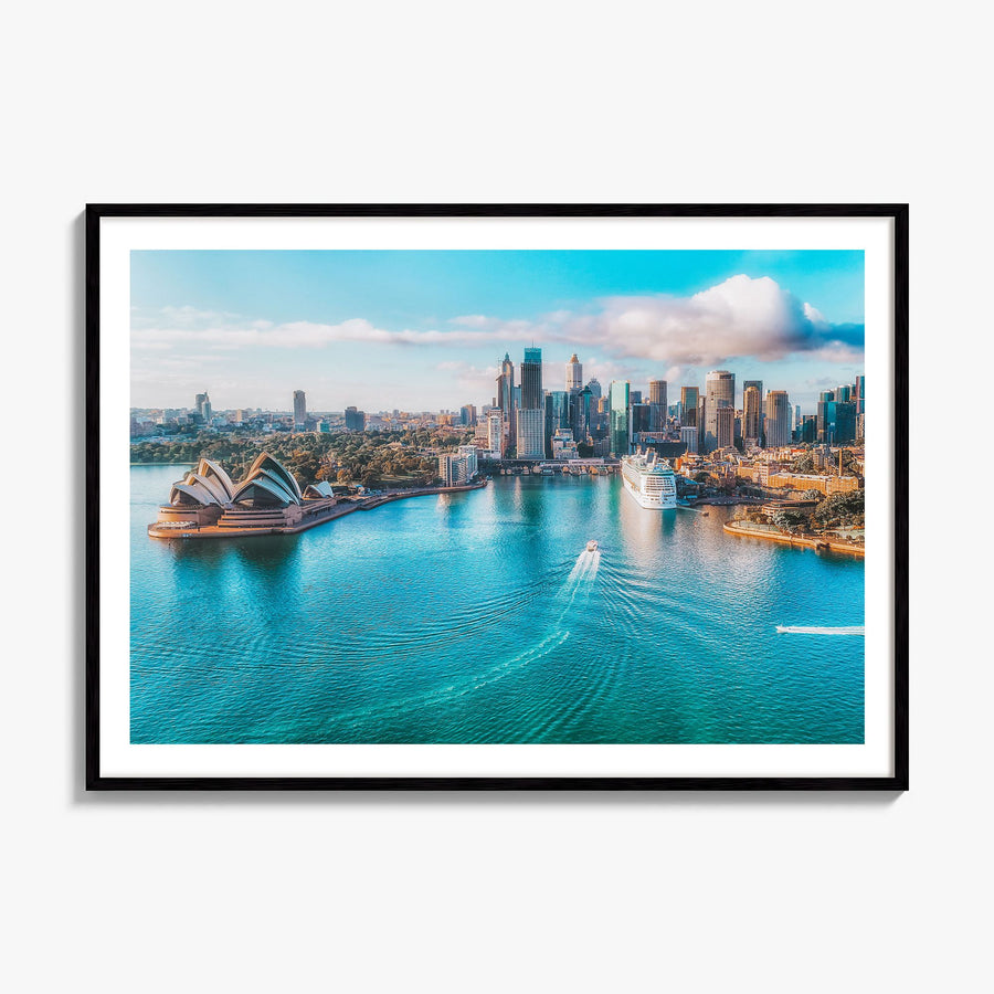 Australia Photo Poster, framed poster mockup, white border