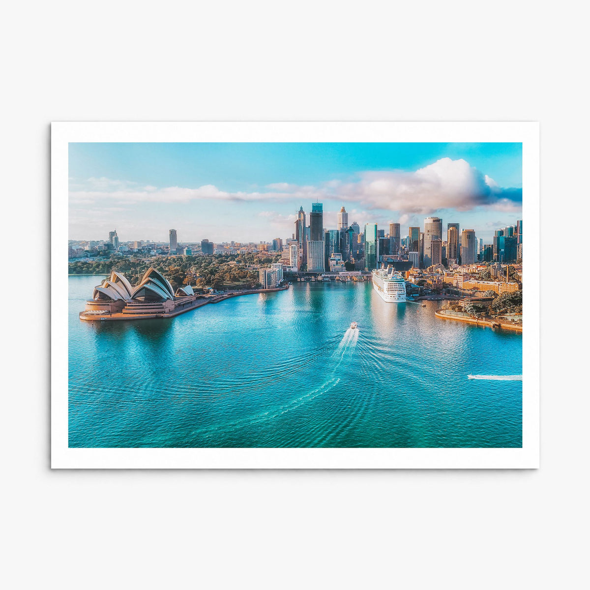 Australia Photo Poster, print only (unframed), white border