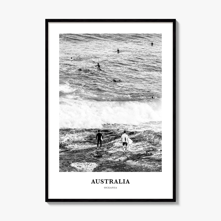 Australia Classic No 3 Poster, framed poster mockup