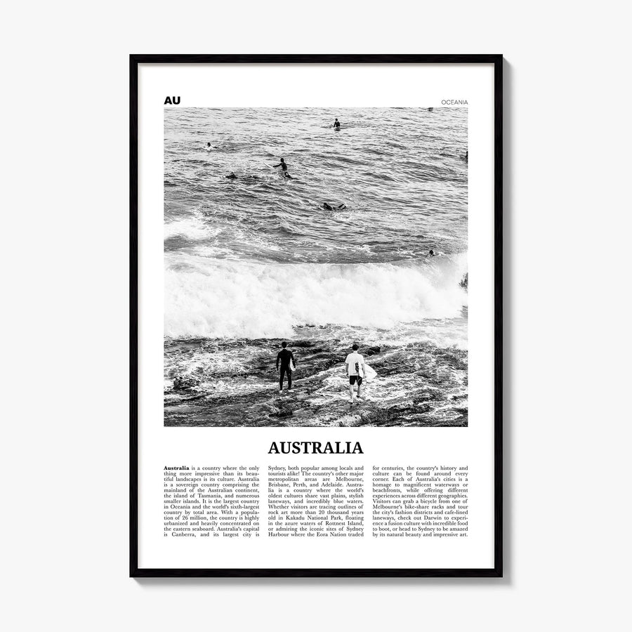 Australia Newspaper No 1 Poster, framed poster mockup