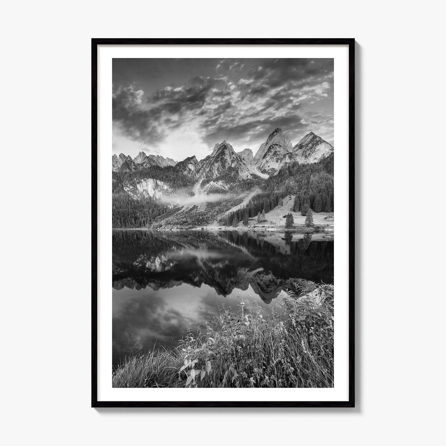 Austria Photo No 2 Poster, framed poster mockup, white border