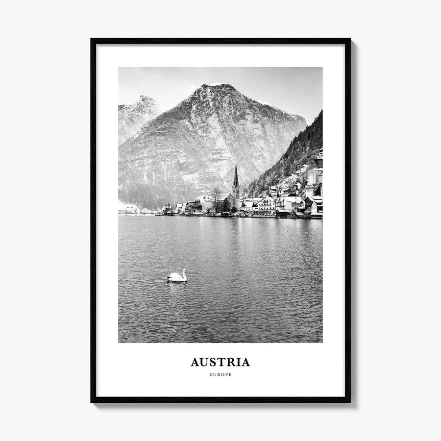 Austria Classic Poster, framed poster mockup
